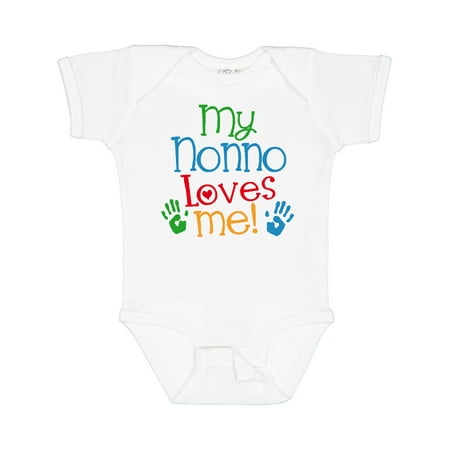 Inktastic Nonno Loves Me Outfit Gift Baby Boy or Baby Girl Bodysuit