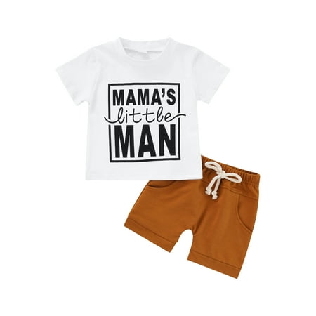 Tregren Newborn Baby Boy Summer Clothes Set Short Sleeve Letter T-Shirt Top Shorts with Pockets 2Pcs Casual Outfit
Tregren Newborn Baby Boy Summer Clothes Set Short Sleeve Letter T-Shirt Top Shorts with Pockets 2Pcs Casual Outfit