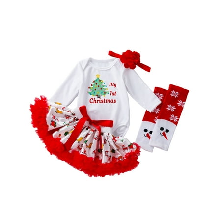 Sunisery Infant Baby Girls My First Christmas Outfits Set Embroidered Romper Tutu Skirt Leg Warmer Hairband
Sunisery Infant Baby Girls My First Christmas Outfits Set Embroidered Romper Tutu Skirt Leg Warmer Hairband