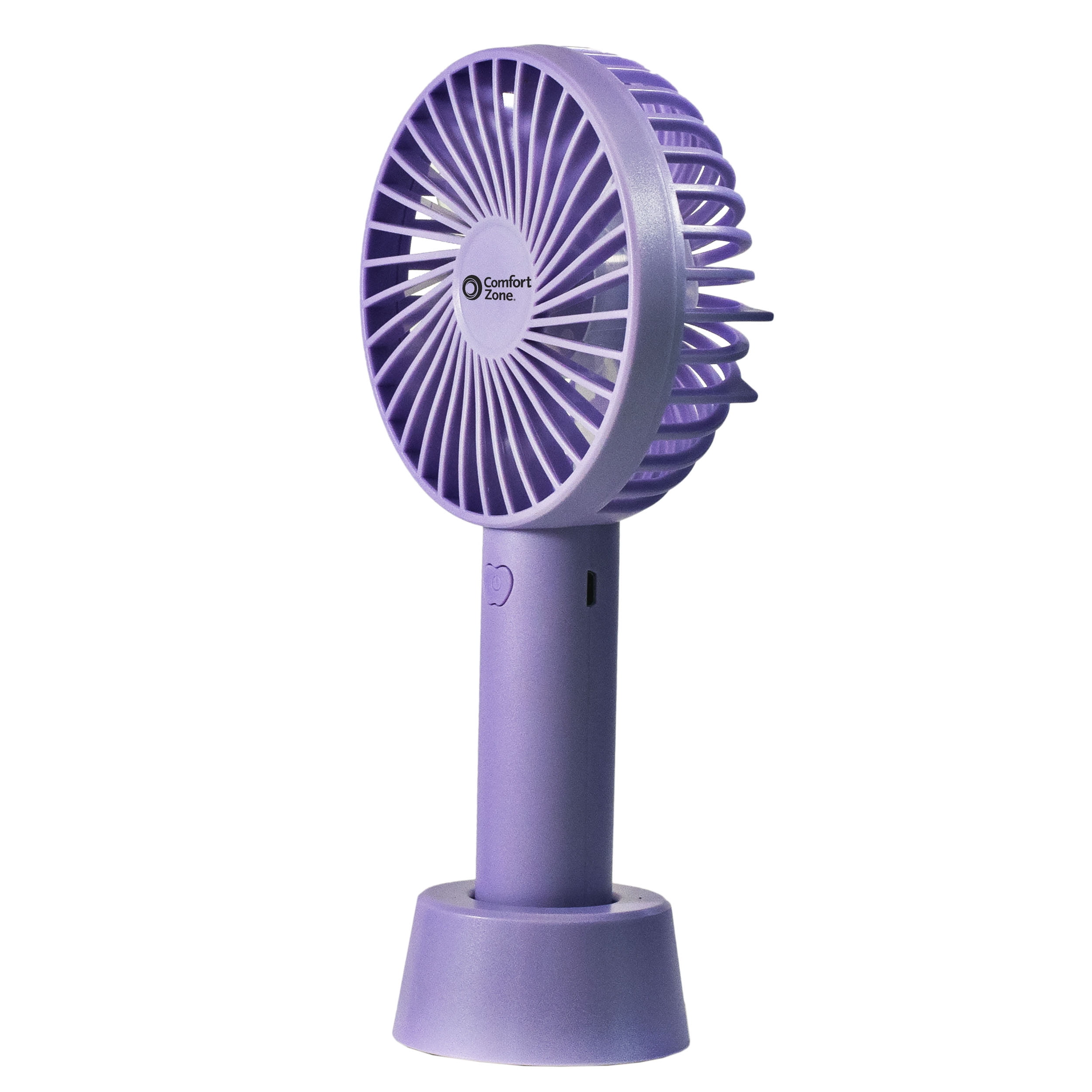 Comfort Zone Handheld Rechargeable Fan Chargeable Lithium Ion Battery