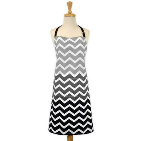 Chevron Apron Black