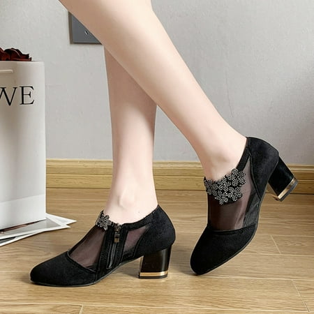 Qepwscx Pointed Thick Heel Side Zipper Flower Large Size Low Top Single Shoes Women
Qepwscx Pointed Thick Heel Side Zipper Flower Large Size Low Top Single Shoes Women