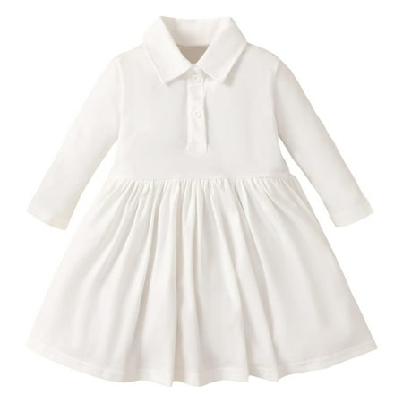 SOBOWO White Dress for Toddler Girl Infant Baby Collared Long Sleeve Tutu Princess Polo Dresses 9M-3T(Polo White 12-18 Months)
SOBOWO White Dress for Toddler Girl Infant Baby Collared Long Sleeve Tutu Princess Polo Dresses 9M-3T(Polo White 12-18 Months)