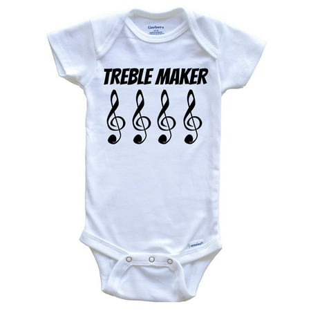 Treble Maker Baby Bodysuit - Funny Baby Bodysuit - Music Gift For Babies 3-6 Months White
Treble Maker Baby Bodysuit - Funny Baby Bodysuit - Music Gift For Babies 3-6 Months White