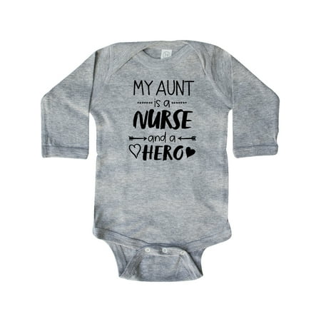 Inktastic My Aunt is a Nurse and a Hero Gift Baby Boy or Baby Girl Long Sleeve Bodysuit
Inktastic My Aunt is a Nurse and a Hero Gift Baby Boy or Baby Girl Long Sleeve Bodysuit
