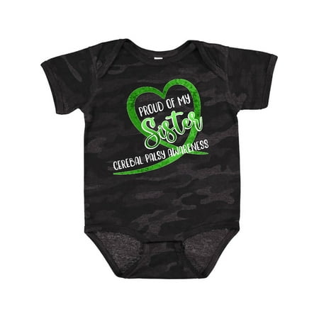 Inktastic Proud of my Sister Cerebral Palsy Awareness Heart Ribbon Gift Baby Boy or Baby Girl Bodysuit
Inktastic Proud of my Sister Cerebral Palsy Awareness Heart Ribbon Gift Baby Boy or Baby Girl Bodysuit