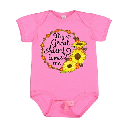 Inktastic My Great Aunt Loves Me with Sunflower Wreath Boys or Girls Baby Bodysuit
Inktastic My Great Aunt Loves Me with Sunflower Wreath Boys or Girls Baby Bodysuit