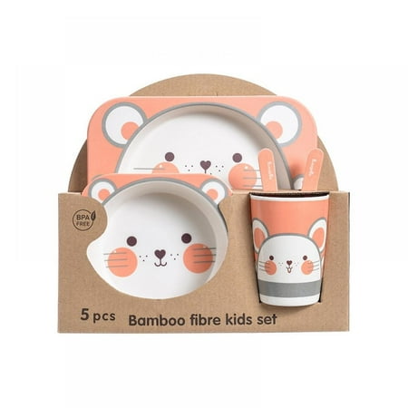 5PCS Unbreakable Kids Plate and Bowl Set for Healthy Mealtime Bamboo Children Dishware Set with Plate Bowl Cup Fork and Spoon BPA Free Dishwasher Safe
5PCS Unbreakable Kids Plate and Bowl Set for Healthy Mealtime Bamboo Children Dishware Set with Plate Bowl Cup Fork and Spoon BPA Free Dishwasher Safe
