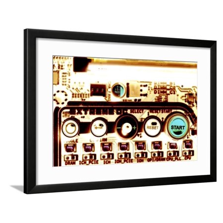 Computer Circuit Board Framed Print Wall Art By PASIEKA
