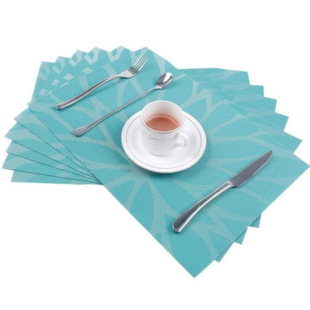 WGOUP Placemats For Dining Table Washable Placemat Set Of 6 Heat Resistant Woven Vinyl Non-Slip Kitchen Table Mats Wipe Clean One Size
WGOUP Placemats For Dining Table Washable Placemat Set Of 6 Heat Resistant Woven Vinyl Non-Slip Kitchen Table Mats Wipe Clean One Size