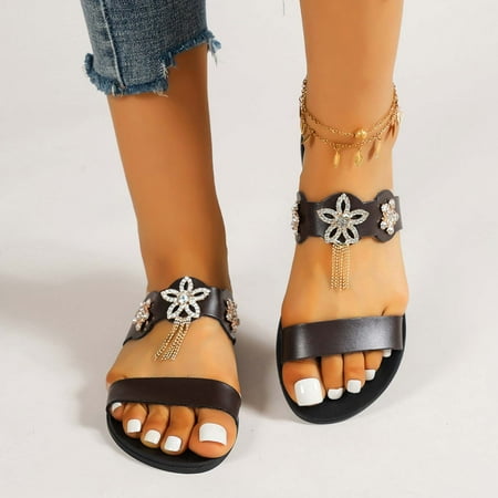 Qepwscx Fashion Womens Summer Flower Metal Decoration Peep Toe Flats Casual Comfortable Slippers
Qepwscx Fashion Womens Summer Flower Metal Decoration Peep Toe Flats Casual Comfortable Slippers