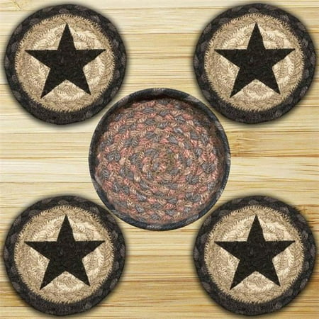 Earth Rugs 29-CB099S Star Coasters in a Basket