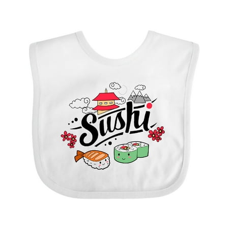Inktastic Cute Sushi Illustration Gift Baby Boy or Baby Girl Bib