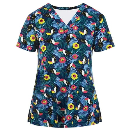 Kayannuo Print Nursing Uniforms Scrub for Women Clearance Women Short Sleeve V-neck Tops Working Uniform Thanksgiving Blouse
Kayannuo Print Nursing Uniforms Scrub for Women Clearance Women Short Sleeve V-neck Tops Working Uniform Thanksgiving Blouse
