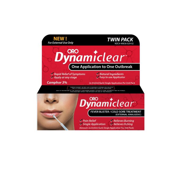 Dynamiclear Rapid Relief Twin Pack Fever Blister/Cold Sore Treatment