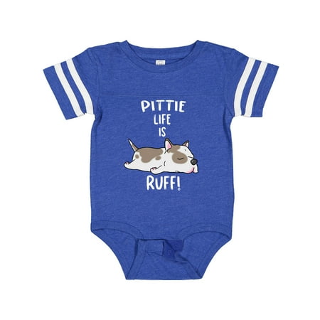 Inktastic Pittie Life is Ruff! Spotted Pit Bull Gift Baby Boy or Baby Girl Bodysuit
Inktastic Pittie Life is Ruff! Spotted Pit Bull Gift Baby Boy or Baby Girl Bodysuit