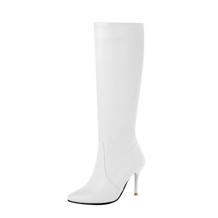 Ykohkofe Fashion Women s Shoes Breathable High Heels Retro Zipper Thigh Boots White 8.5
Ykohkofe Fashion Women s Shoes Breathable High Heels Retro Zipper Thigh Boots White 8.5