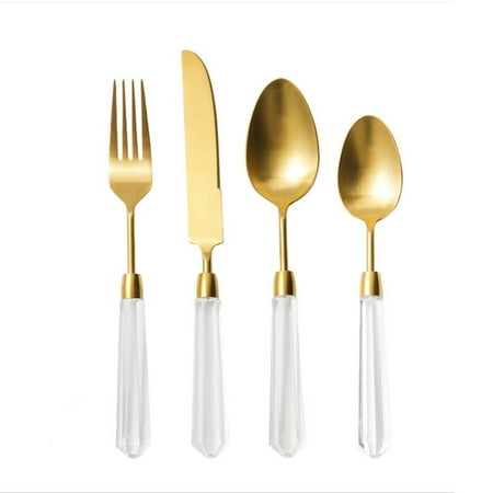 dosili Luxery Transparent Gold Cutlery Set Matte Dinnerware Set 18/10 Stainless Steel Silver Flatware Set Drop Shipping
dosili Luxery Transparent Gold Cutlery Set Matte Dinnerware Set 18/10 Stainless Steel Silver Flatware Set Drop Shipping