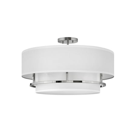 Hinkley Lighting 38894 Graham 4 Light 23 Wide Semi-Flush Drum Ceiling Fixture - Nickel
Hinkley Lighting 38894 Graham 4 Light 23 Wide Semi-Flush Drum Ceiling Fixture - Nickel
