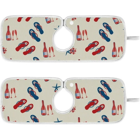 Coolnut Japanese Flip Flops Sink Splash Guard for Faucet 2 Packs Faucet Absorbent Mats Wine Glass Faucet Handle Drip Catcher Quickly Drying Mat for Kitchen Counter Bathroom 30 x5.5 RV
Coolnut Japanese Flip Flops Sink Splash Guard for Faucet 2 Packs Faucet Absorbent Mats Wine Glass Faucet Handle Drip Catcher Quickly Drying Mat for Kitchen Counter Bathroom 30 x5.5 RV