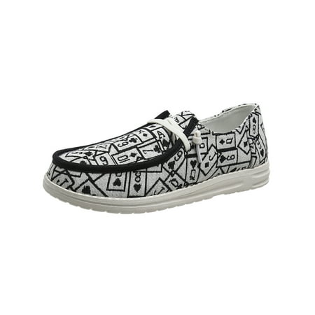 Zodanni Ladies Flats Slip On Loafers Breathable Walking Shoes Outdoor Canvas Sneakers Daily Anti-Slip Lightweight Poker Black 7.5
Zodanni Ladies Flats Slip On Loafers Breathable Walking Shoes Outdoor Canvas Sneakers Daily Anti-Slip Lightweight Poker Black 7.5