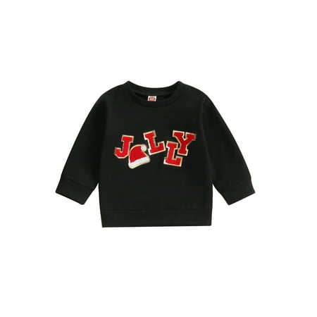 Toddler Baby Girl Boy Christmas Sweatshirt Long Sleeve Embroidery Letter Print Pullover
Toddler Baby Girl Boy Christmas Sweatshirt Long Sleeve Embroidery Letter Print Pullover