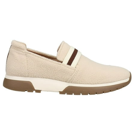LifeStride Womens Haddie Oatmeal Teddy Slip On Sneakers Shoes Casual