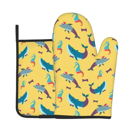 Jgfou Party Shark Cute Pattern Oven Mitts and Pot Holders Sets Heat Resistant Oven Mittens Soft Lining Extra Thicken Long Kitchen Cotton Oven Glove for Cooking
Jgfou Party Shark Cute Pattern Oven Mitts and Pot Holders Sets Heat Resistant Oven Mittens Soft Lining Extra Thicken Long Kitchen Cotton Oven Glove for Cooking
