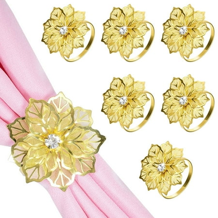 6Pcs Napkin Ring Set Flower Napkin Ring Buckle Durable Hollow Out Flower Napkin Ring Metal Napkin Rings Holder Floral Rhinestone Napkin Ring Holder for Wedding Party Table Decor
6Pcs Napkin Ring Set Flower Napkin Ring Buckle Durable Hollow Out Flower Napkin Ring Metal Napkin Rings Holder Floral Rhinestone Napkin Ring Holder for Wedding Party Table Decor