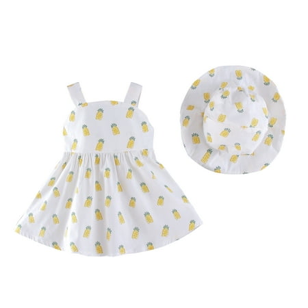Little Girl Dress Hats Caps Clothes Bucket Printed Toddler Girls Pineapple Baby Sleeveless Girls Skirt
Little Girl Dress Hats Caps Clothes Bucket Printed Toddler Girls Pineapple Baby Sleeveless Girls Skirt