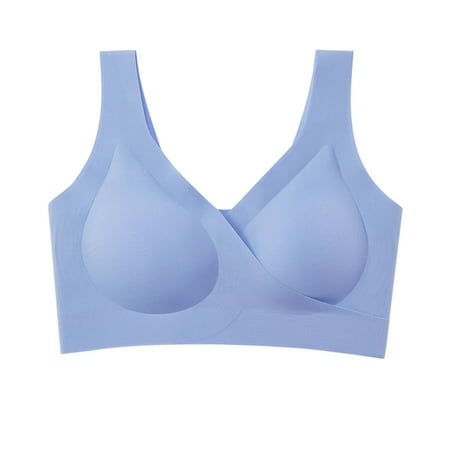 SOOMLON Womens Bras Comfortable Comfortable Breathable No Underwire Front Buckle Breastfeeding Bra Breathable Bra Wedding Bra Blue M
SOOMLON Womens Bras Comfortable Comfortable Breathable No Underwire Front Buckle Breastfeeding Bra Breathable Bra Wedding Bra Blue M