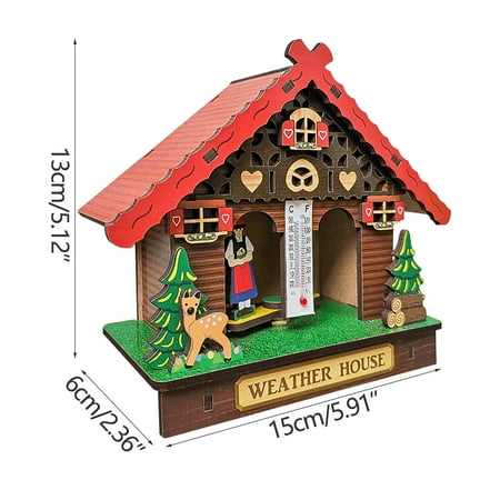 YYNKM Christmas Decorations Barometer Men And Women Weather House Forest Weather House House Barometer Thermometer And Hygrometer Indoor Outdoor Garden Greenhouse Wall Thermometer Christmas Gifts
YYNKM Christmas Decorations Barometer Men And Women Weather House Forest Weather House House Barometer Thermometer And Hygrometer Indoor Outdoor Garden Greenhouse Wall Thermometer Christmas Gifts