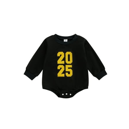 Raccmtaty Baby Girls Boys Sweatshirts Rompers New Year Clothes Letter Embroidery Long Sleeve Toddler Fall Bodysuits
Raccmtaty Baby Girls Boys Sweatshirts Rompers New Year Clothes Letter Embroidery Long Sleeve Toddler Fall Bodysuits