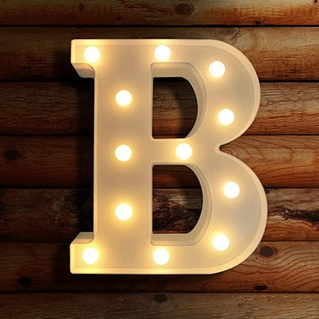 Randolph LED Letter Lights Light Up Plastic Letters Standing Hanging Warm Wihte Light