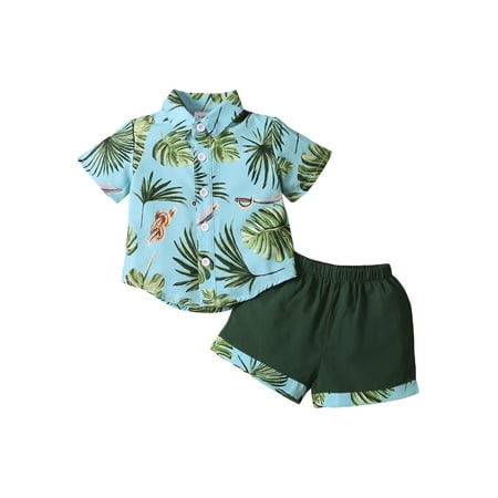 Binpure Baby Boys Shorts Set Short Sleeve Leaves Print Shirt with Elastic Waist Shorts for Casual
Binpure Baby Boys Shorts Set Short Sleeve Leaves Print Shirt with Elastic Waist Shorts for Casual