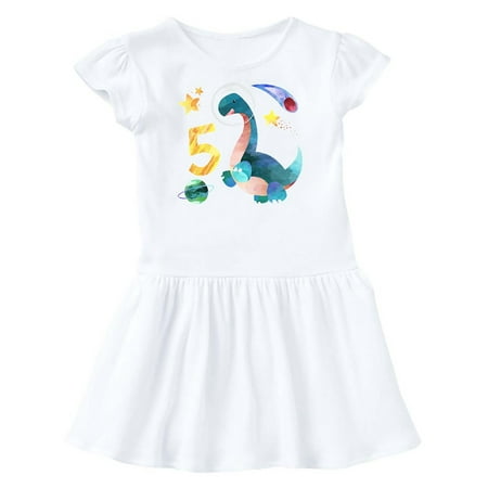 Inktastic Fifth Birthday Dinosaur Astronaut with Stars and Planet Gift Toddler Girl Dress
Inktastic Fifth Birthday Dinosaur Astronaut with Stars and Planet Gift Toddler Girl Dress