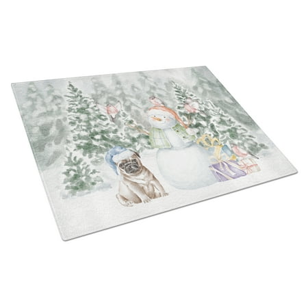 Pug Fawn Sitting with Christmas Presents Glass Cutting Board Large 12 in x 15 in
Pug Fawn Sitting with Christmas Presents Glass Cutting Board Large 12 in x 15 in