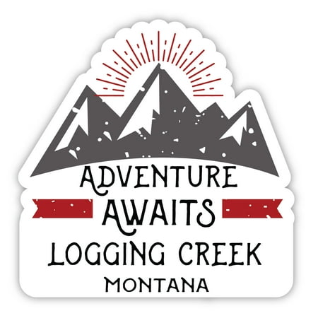 Logging Creek Montana Souvenir 4-Inch Magnet Adventure Awaits Design