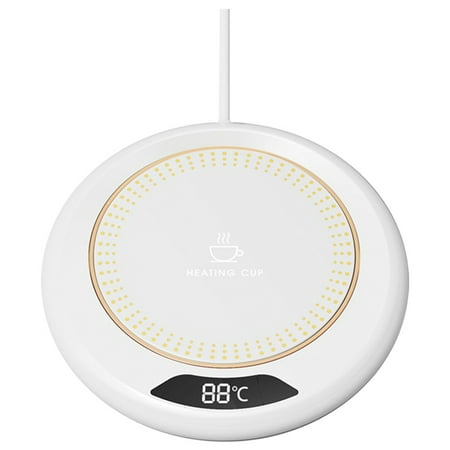 USB Heating Coaster Warm Heating Pad Constant 3Gear Digital Display Adjustment Touch Heater Coffee Milk -White
USB Heating Coaster Warm Heating Pad Constant 3Gear Digital Display Adjustment Touch Heater Coffee Milk -White