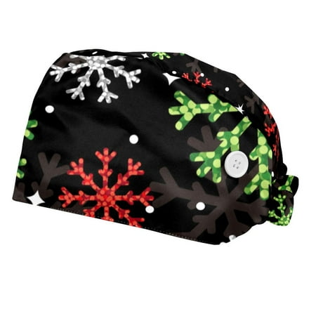 2PCS Working Cap with Buttons and Sweatband Adjustable Tie Back Hats Bouffant Caps Christmas Scrub Turban Hat
2PCS Working Cap with Buttons and Sweatband Adjustable Tie Back Hats Bouffant Caps Christmas Scrub Turban Hat