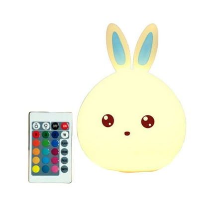 Silicone LED Night Light For Kids Remote Control Touch Sensor Cute Rabbit Lamp
Silicone LED Night Light For Kids Remote Control Touch Sensor Cute Rabbit Lamp