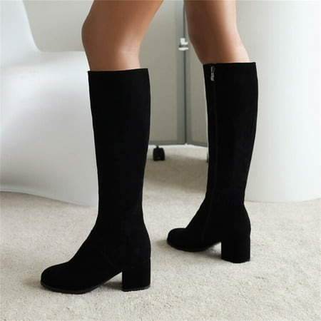 New Years Eve Outfit Womens Boots Shoes Winter Snow Boots For Womenladies Fashion Solid Color Suede High Heel Side Zipper Long Knee Boots Gifts For Women Her Birthday Gifts For Wom
New Years Eve Outfit Womens Boots Shoes Winter Snow Boots For Womenladies Fashion Solid Color Suede High Heel Side Zipper Long Knee Boots Gifts For Women Her Birthday Gifts For Wom