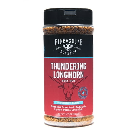 Fire & Smoke Society Thundering Longhorn Beef Rub, 12.5 oz