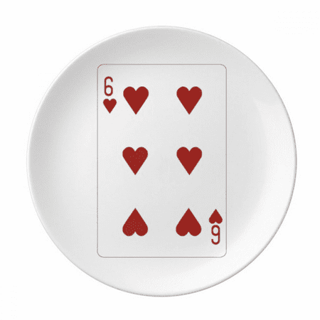Heart 6 Playing Cards Pattern Plate Decorative Porcelain Salver Tableware Dinner Dish
Heart 6 Playing Cards Pattern Plate Decorative Porcelain Salver Tableware Dinner Dish
