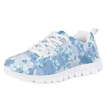 Pzuqiu Blue Butterfly Kids Running Shoes for Big Girls Size 1 Lightweight Comfortable Sport Shoes Breathable Athletic Sneakers
Pzuqiu Blue Butterfly Kids Running Shoes for Big Girls Size 1 Lightweight Comfortable Sport Shoes Breathable Athletic Sneakers