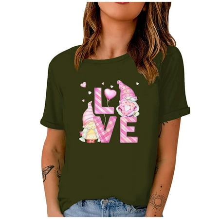 Corset Top Maternity Shirts Women Casual Valentine s Day Short Sleeve Digital Printing Round Neck Loose T-Shirt Blouse Tops Womens Tank Tops Black Crop Top on Sales Green XL 
Corset Top Maternity Shirts Women Casual Valentine s Day Short Sleeve Digital Printing Round Neck Loose T-Shirt Blouse Tops Womens Tank Tops Black Crop Top on Sales Green XL