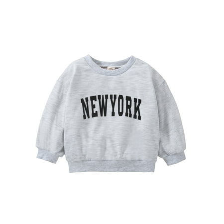 CenturyX Kids Baby Girls Boys Fall Sweatshirt Toddlers Letter Print Long Sleeve Pullover Tops Autumn Clothes Gray 2-3 Years
CenturyX Kids Baby Girls Boys Fall Sweatshirt Toddlers Letter Print Long Sleeve Pullover Tops Autumn Clothes Gray 2-3 Years