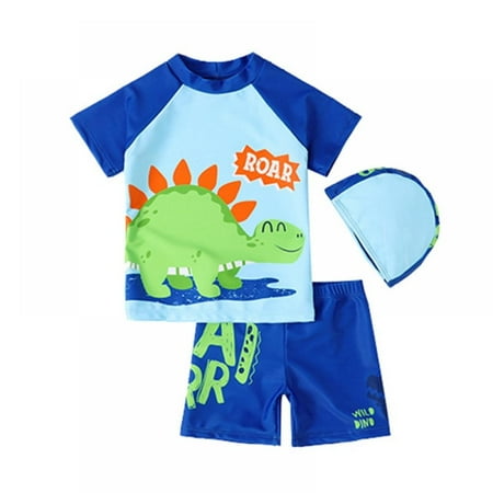 BULLPIANO Baby Boy Swimsuit Two Pieces Bathing Suits Short Sleeve Rash Guard Sets with Hat UPF50+ Sun Protection Dinosaur Swimwear
BULLPIANO Baby Boy Swimsuit Two Pieces Bathing Suits Short Sleeve Rash Guard Sets with Hat UPF50+ Sun Protection Dinosaur Swimwear