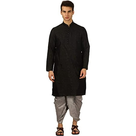 Royal Kurta Men s Silk Blend Dhoti Kurta Set (40 Black)
Royal Kurta Men s Silk Blend Dhoti Kurta Set (40 Black)