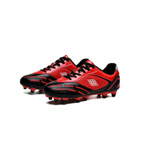 Ymiytan Mens Football Shoes Lace Up Soccer Cleats Spike Training Shoe Sports Comfort Lightweight Ground Athletic Sneakers Black Red Spike 11.5
Ymiytan Mens Football Shoes Lace Up Soccer Cleats Spike Training Shoe Sports Comfort Lightweight Ground Athletic Sneakers Black Red Spike 11.5